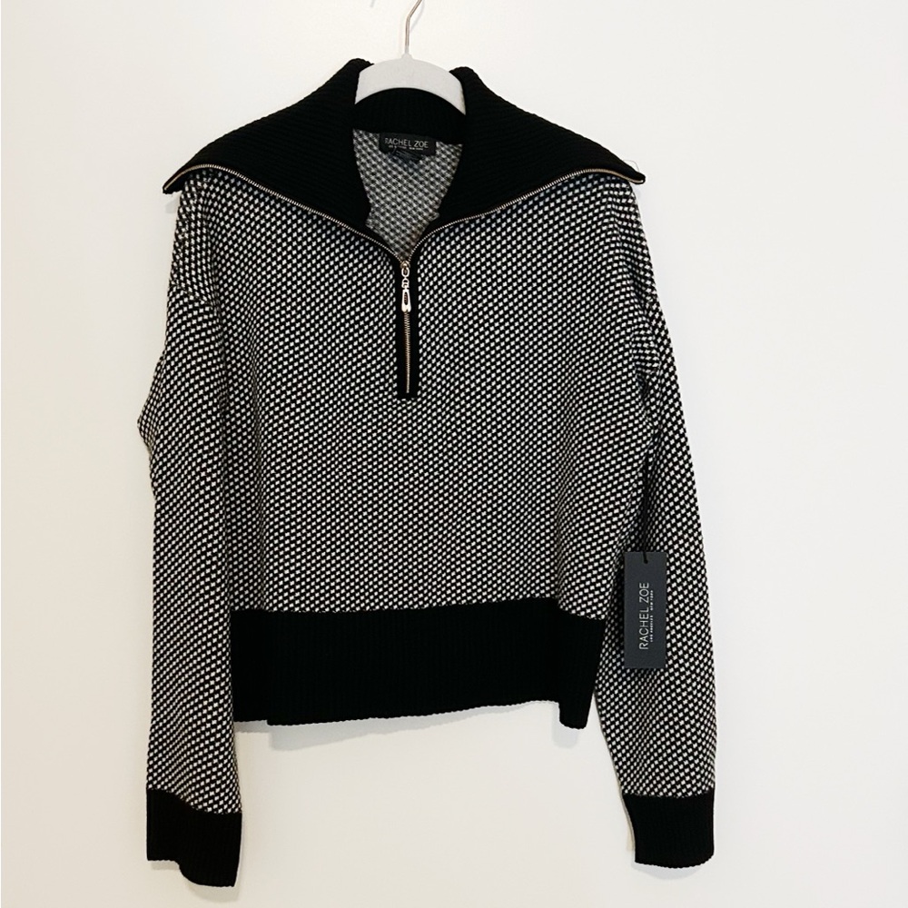 NWT Rachel Zoe Quarter Zip Turtleneck